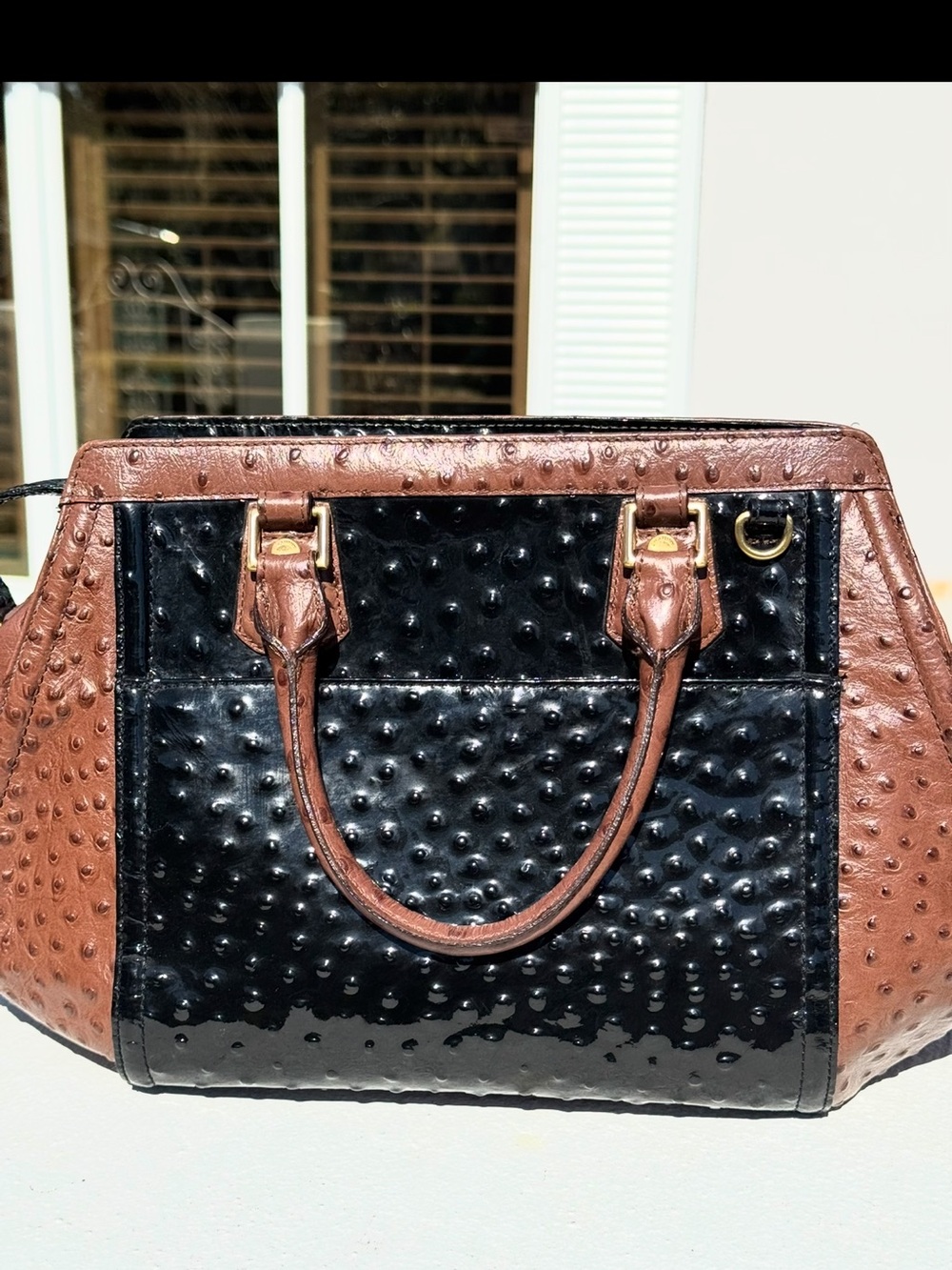 BRAHMIN PAPAYA ABBOT ARDEN SATCHEL